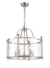 Franklite Drayton 5 light Lantern. Satin Nickel